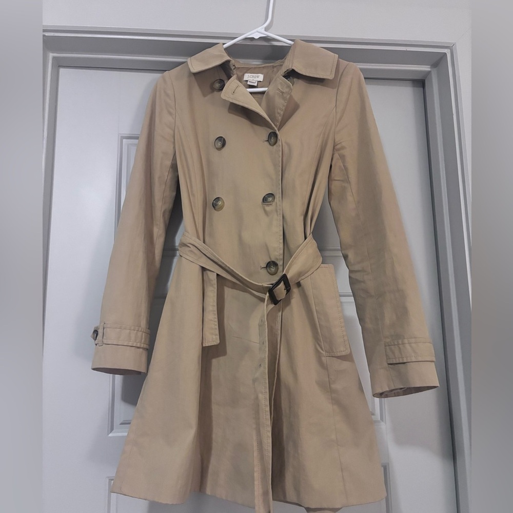 J. Crew Classic Beige Trench Coat